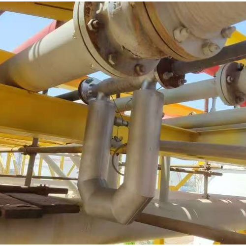 sensor flujo coriolis instalado
