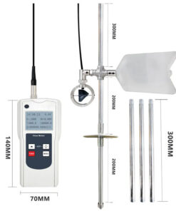 Dimensiones Medidor de flujo canal abierto rio portatil helice