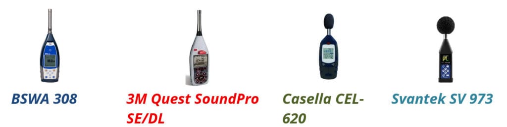 comparativo sonometros de alta gama