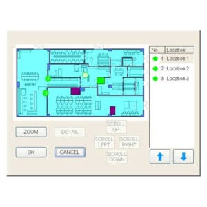 Plano para locaciones en pruebas de particulas