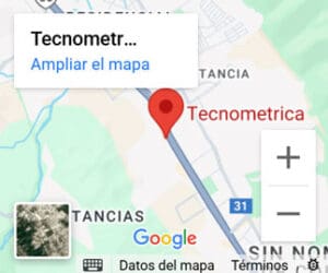 Mapa Tecnometrica Ubicación