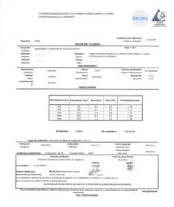 ejemplo certificado de calibracion luxometro