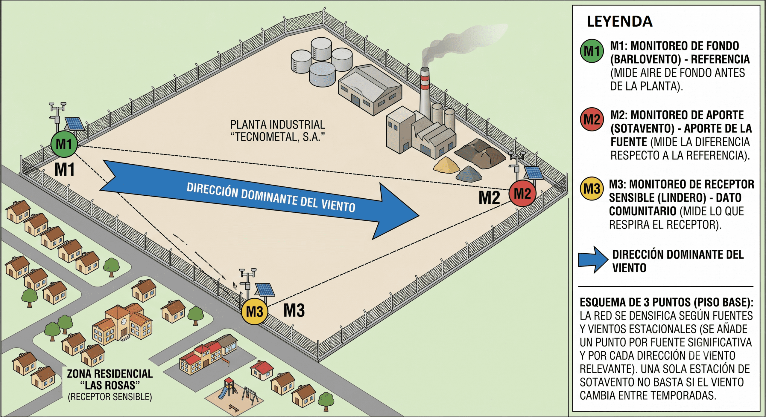 Distribucion estaciones monitore ambiental