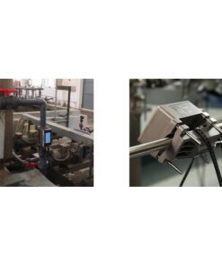 medidor de flujo ultrasonico abrazadera instalado