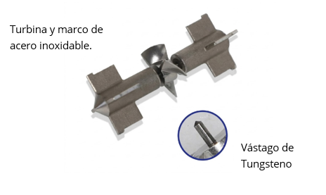 turbina ss vastago tungsteno