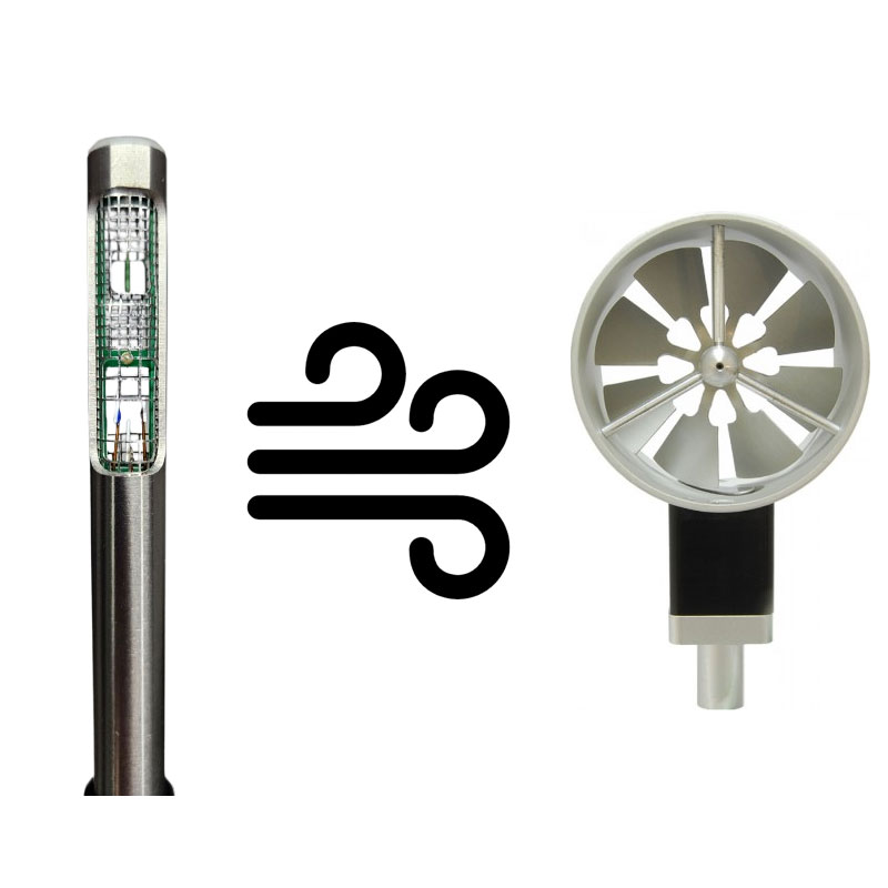 anemometro hilo caliente o veleta
