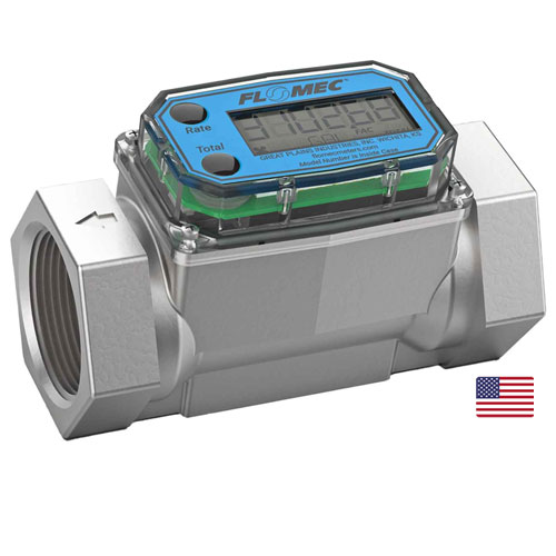 medidor turbina industrial flomec serie g2 acero inoxidable roscado