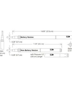 sensor conductividad sumergible seametrics ct2x dibujos